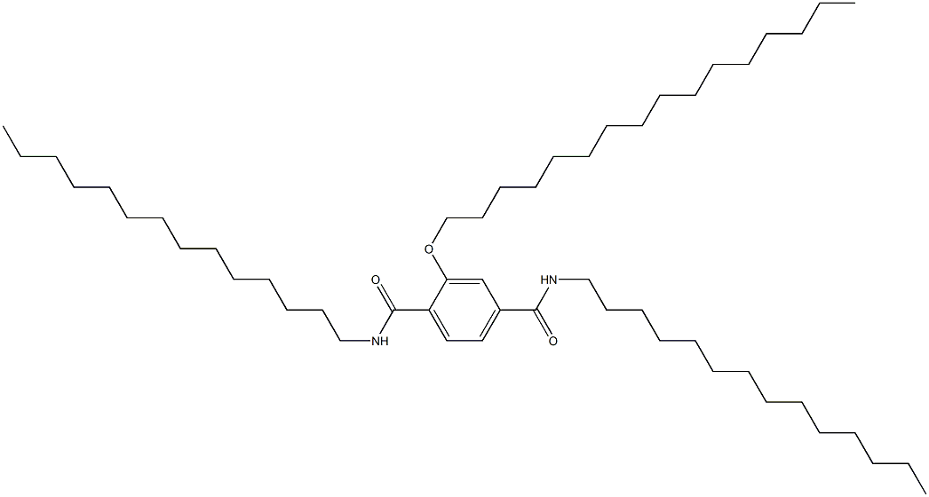 2-(Hexadecyloxy)-N,N'-ditetradecylterephthalamide 结构式