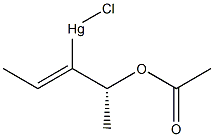 (+)-[(Z)-1-[(R)-1-(Acetyloxy)ethyl]-1-propenyl]chloromercury(II) Structure