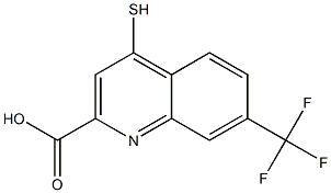 4-Mercapto-7-trifluoromethylquinoline-2-carboxylic acid Struktur