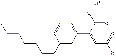 2-(3-Heptylphenyl)maleic acid calcium salt 结构式