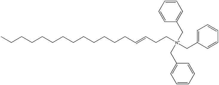 (3-Heptadecenyl)tribenzylaminium 结构式