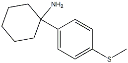 1-[4-(Methylthio)phenyl]cyclohexylamine, 125802-15-5, 结构式