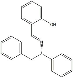 (-)-o-[N-[(S)-1,2-Diphenylethyl]formimidoyl]phenol 结构式