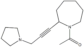 1-[[2-[3-(Pyrrolidin-1-yl)-1-propynyl]hexahydro-1H-azepin]-1-yl]ethan-1-one