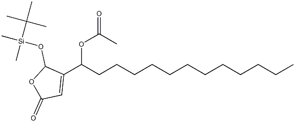 Acetic acid 1-[[2,5-dihydro-5-oxo-2-(tert-butyldimethylsiloxy)furan]-3-yl]tridecyl ester