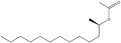(-)-Acetic acid (R)-1-methyldodecyl ester Structure