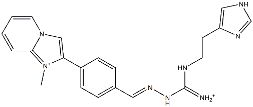 2-[4-[2-[Iminio[2-(1H-imidazol-4-yl)ethylamino]methyl]hydrazonomethyl]phenyl]-1-methylimidazo[1,2-a]pyridin-1-ium