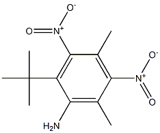 2-tert-Butyl-4,6-dimethyl-3,5-dinitroaniline Structure