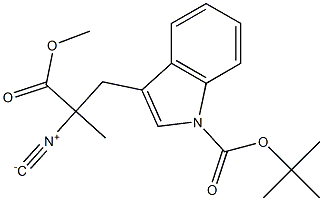3-(1-tert-Butyloxycarbonyl-1H-indol-3-yl)-2-isocyano-2-methylpropionic acid methyl ester|
