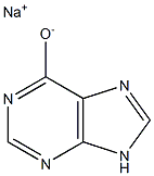 Sodium 9H-purine-6-olate Struktur