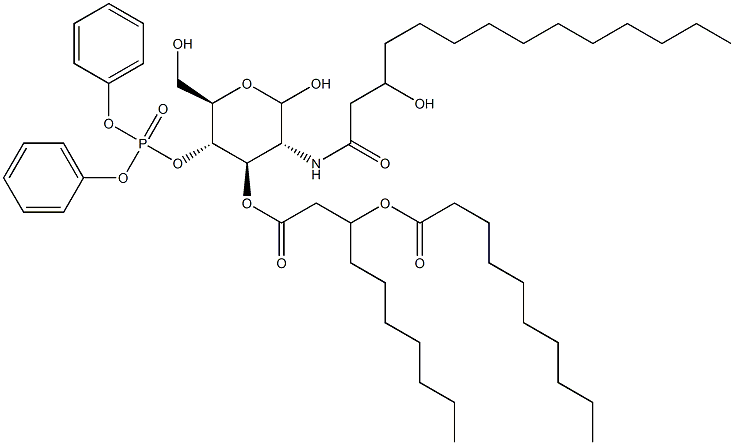 4-O-(Diphenoxyphosphinyl)-3-O-[3-(decanoyloxy)decanoyl]-2-[(3-hydroxymyristoyl)amino]-2-deoxy-D-glucopyranose