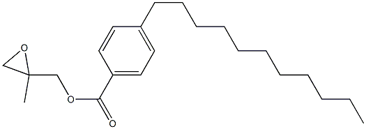 4-Undecylbenzoic acid 2-methylglycidyl ester Structure