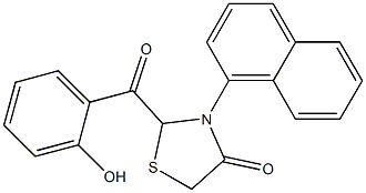 2-(2-Hydroxybenzoyl)-3-(1-naphtyl)thiazolidin-4-one
