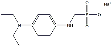 p-ジエチルアミノアニリノメタンスルホン酸ナトリウム 化学構造式