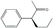 [S,(+)]-3-Phenyl-2-hexanone Struktur