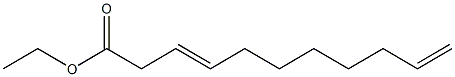 3,10-Undecadienoic acid ethyl ester Structure