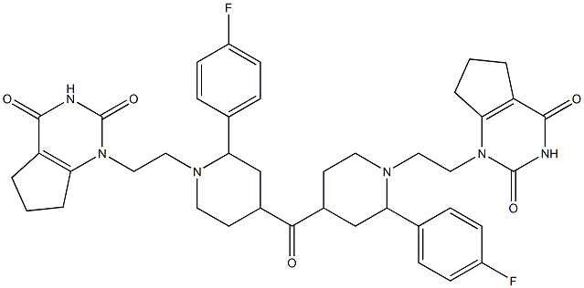 4-Fluorophenyl[1-[2-[(2,3,4,5,6,7-hexahydro-2,4-dioxo-1H-cyclopentapyrimidin)-1-yl]ethyl]piperidin-4-yl] ketone