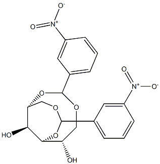 1-O,4-O:2-O,6-O-Bis(3-nitrobenzylidene)-L-glucitol Structure