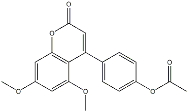 4-(4-Acetoxyphenyl)-5,7-dimethoxycoumarin