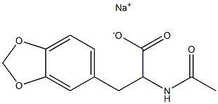 2-(Acetylamino)-3-(1,3-benzodioxol-5-yl)propionic acid sodium salt
