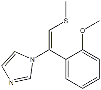 1-[(E)-2-Methylthio-1-[2-methoxyphenyl]ethenyl]-1H-imidazole Structure