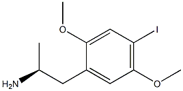 (S)-1-(2,5-Dimethoxy-4-iodophenyl)-2-aminopropane Struktur