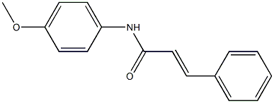 N-(4-メトキシフェニル)シンナムアミド 化学構造式