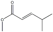 Methyl (E)-4-methyl-2-pentenoate Structure