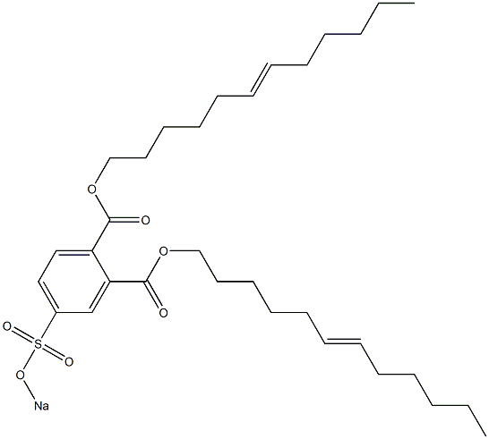 4-(Sodiosulfo)phthalic acid di(6-dodecenyl) ester Struktur