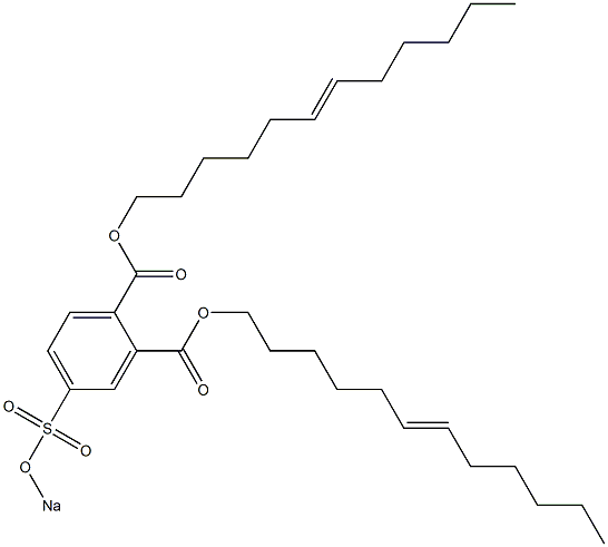 4-(Sodiosulfo)phthalic acid di(6-dodecenyl) ester 结构式