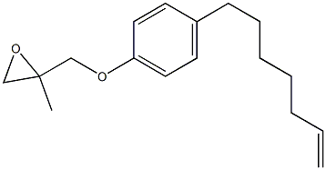 4-(6-Heptenyl)phenyl 2-methylglycidyl ether 结构式