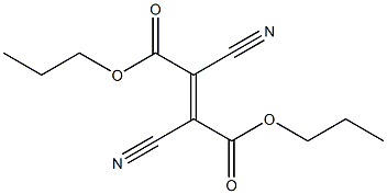 (E)-2,3-Dicyano-2-butenedioic acid dipropyl ester Structure