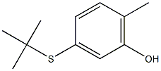 3-(tert-Butylthio)-6-methylphenol Structure