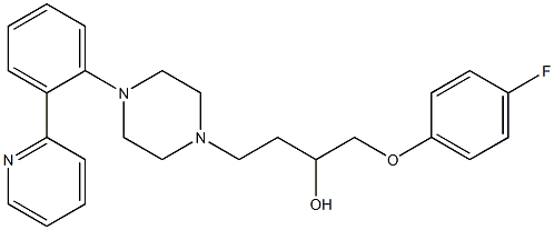 1-(4-Fluorophenoxy)-4-[4-[2-(2-pyridinyl)phenyl]-1-piperazinyl]-2-butanol