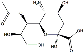 7-O-Acetylneuraminic acid Structure