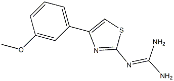2-[4-(3-Methoxyphenyl)thiazole-2-yl]guanidine Structure
