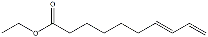 7,9-デカジエン酸エチル 化学構造式
