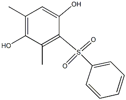 3,5-Dimethyl-2-(phenylsulfonyl)hydroquinone Structure