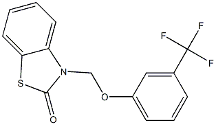 3-[(3-Trifluoromethylphenoxy)methyl]benzothiazol-2(3H)-one Structure
