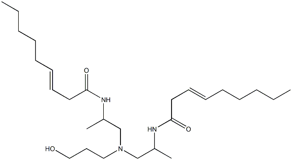 N,N'-[3-Hydroxypropyliminobis(1-methyl-2,1-ethanediyl)]bis(3-nonenamide) Structure