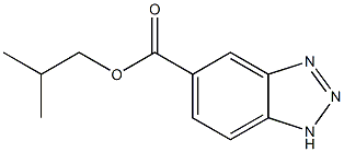 1H-ベンゾトリアゾール-5-カルボン酸(2-メチルプロピル) 化学構造式