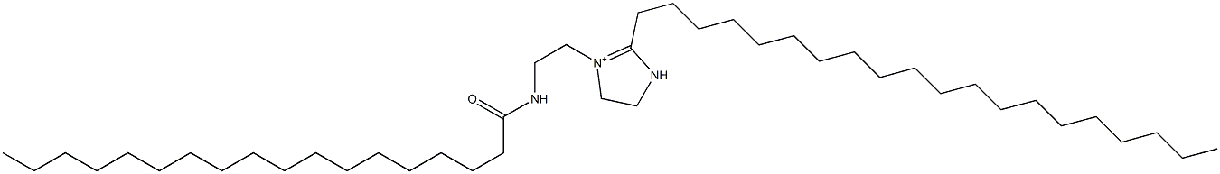 2-Icosyl-1-[2-(stearoylamino)ethyl]-1-imidazoline-1-ium Struktur