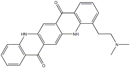 4-[2-(Dimethylamino)ethyl]-5,12-dihydroquino[2,3-b]acridine-7,14-dione Struktur