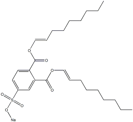 4-(Sodiosulfo)phthalic acid di(1-nonenyl) ester Struktur