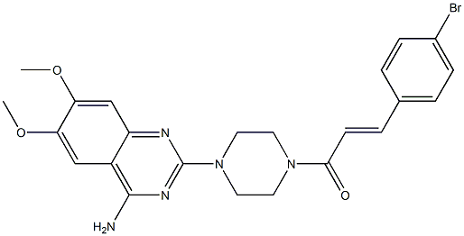 4-Amino-2-[4-[3-(4-bromophenyl)propenoyl]-1-piperazinyl]-6,7-dimethoxyquinazoline