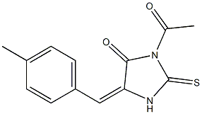 1-Acetyl-2-thioxo-4-(4-methylbenzylidene)imidazolidin-5-one Structure