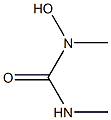 1,3-ジメチル-1-ヒドロキシ尿素 化学構造式