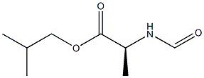 (S)-2-ホルミルアミノプロピオン酸2-メチルプロピル 化学構造式