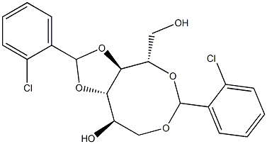 1-O,5-O:3-O,4-O-Bis(2-chlorobenzylidene)-L-glucitol Structure