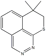 7,7-Dimethyl-7,8-dihydro-9-thia-9H-benzo[de]cinnoline Struktur